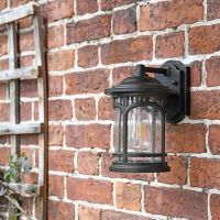 "Halsall" Traditional Bronze Standard Wall Light in Situ