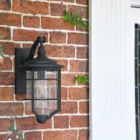 Black Hanging Wall Lantern
