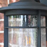 Wall Lantern Seeded Panes