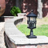 Scroll Design Pillar Light in situ