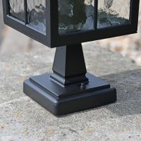 Close up of square base