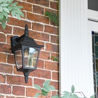Traditional Black Top-Fix Wall Lantern