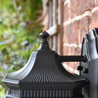 Close up of finial 