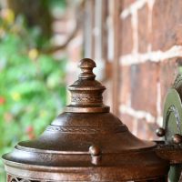 Close up of top finial