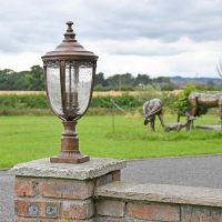 Traditional Bronze Countryside Pillar Lantern