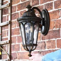 "Kingsway" top fix wall light
