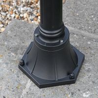 Black Lamp Post Base
