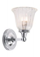 "Someries" Polished Chrome Bathroom Wall Light