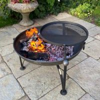 Plain Jane Fire Bowl on Patio 