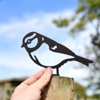 Blue Tit Fence Topper to Scale