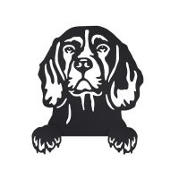 Beagle Fence Topper on White Background