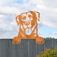 Rustic Labrador Fence Topper 