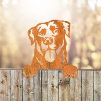 Rustic Labrador Fence Topper 