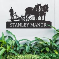 Horse & Plough House Name Sign 