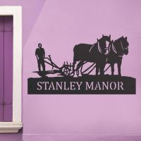 Horse & Plough House Name Sign 
