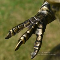 Golden Eagle Catching Fish Garden Ornament