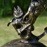Golden Eagle Catching Fish Garden Ornament