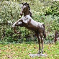Rearing Horse Sculpture