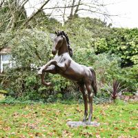 Rearing Horse Sculpture in Full 