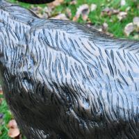 Close up of etchings on Ram"s body 
