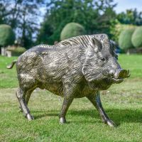 Bronze Finish Wild Boar Sculpture 