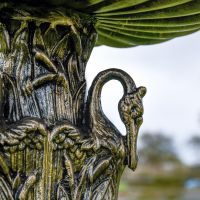Close up of swan detailing 