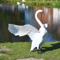 Swan Sculpture in Situ 