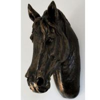 Bronze Finished Horse Head Bust