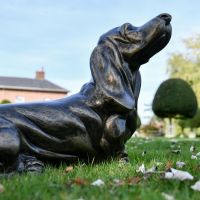 Basset Hound Garden Sculpture 