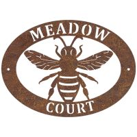 Bumbleebee Oval House Name Sign 