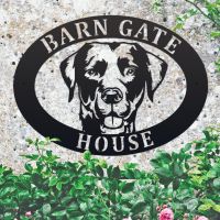 Labrador House Name Sign 