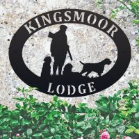 Game Season "3 Korthals Griffon" Oval House Name Sign 