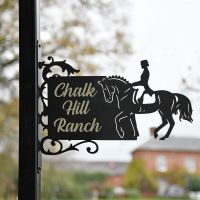 Dressage Horse House Name Sign