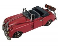 Red 1959 D-Type jaguar scale model 