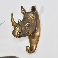 Bronze Effect Rhino Wall Hook