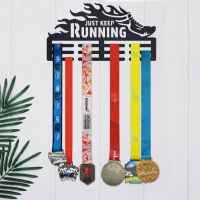 Just Keep Running Sports Medal Hanger in Situ