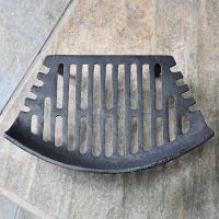 Birdseye view of curved fire grate