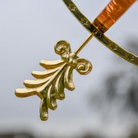 Close-Up of Polished Brass Detail