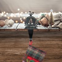 Letter A Stocking Holder in Situ Holding a Stocking