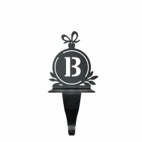 Letter B Stocking Holder in Black