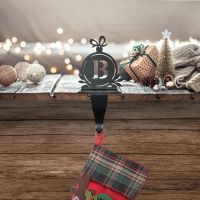 Letter B Stocking Holder in Situ Holding a Stocking