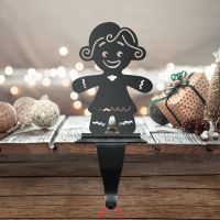 Gingerbread Woman Stocking Holder in Situ