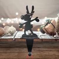 Reindeer Stocking Holder Created From Iron