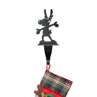 Reindeer Stocking Holder Holding a Stocking