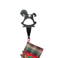 Rocking Horse Stocking Holder Holding a Stocking