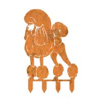 Rustic Standard Poodle Garden Silhouette 