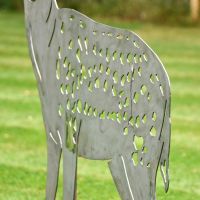 Silver Fallow Stag Silhouette close up of behind