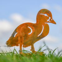 Rustic Walking Duckling Silhouette in Use in the Garden
