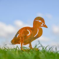 Rustic Walking Duckling Silhouette in Situ
