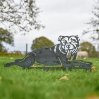 Unfinished Metal Staffordshire Bull Terrier Silhouette 
